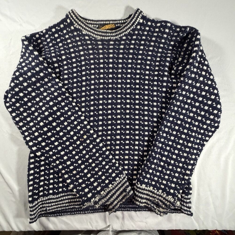 DEVOLD Norway Nordic Crew Neck Chunky Wool Jumper Sweater Men Size XL/54